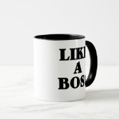 Zoals een BOSS Mok (Voorkant rechts)