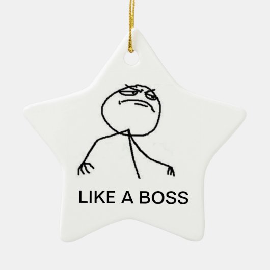 ZOALS EEN BOSS NECK LACE KERAMISCH ORNAMENT (Voorkant)
