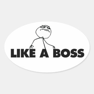 Zoals een BOSS Ovale Sticker