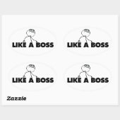 Zoals een BOSS Ovale Sticker (Vel)