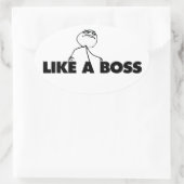 Zoals een BOSS Ovale Sticker (Tas)