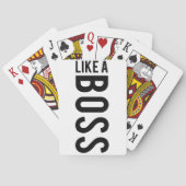 ZOALS EEN BOSS POKERKAARTEN (Achterkant)
