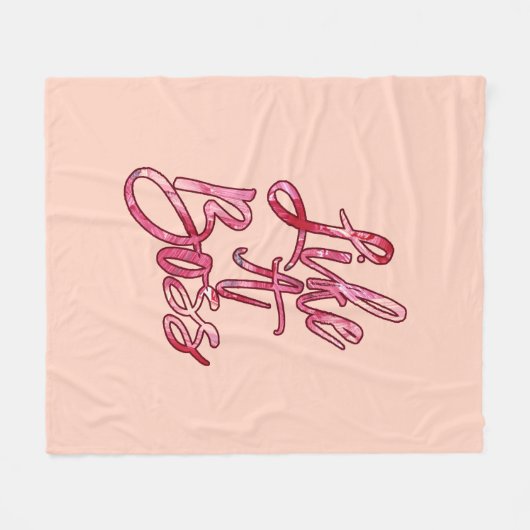 Zoals een Boss Popular Quote Acrylverf Roze rood Fleece Deken (Voorkant (Horizontaal))