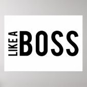 ZOALS EEN BOSS POSTER (Voorkant)