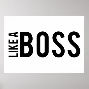 ZOALS EEN BOSS POSTER
