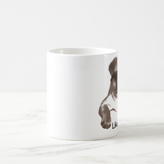 Zoals een Boss Pug in Glasses Mok (Center)