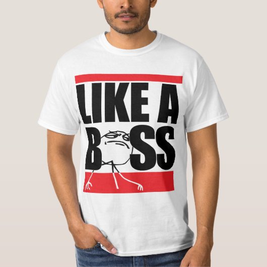 ZOALS EEN BOSS T-SHIRT (Voorkant)