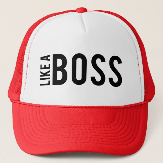 ZOALS EEN BOSS TRUCKER PET (Voorkant)