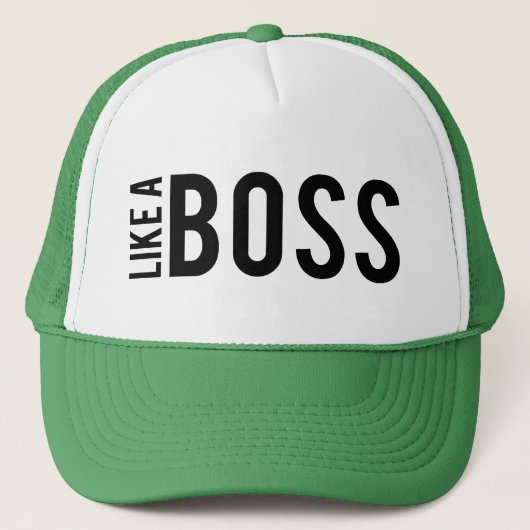ZOALS EEN BOSS TRUCKER PET (Voorkant)