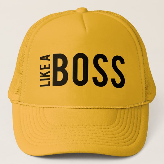ZOALS EEN BOSS TRUCKER PET (Voorkant)