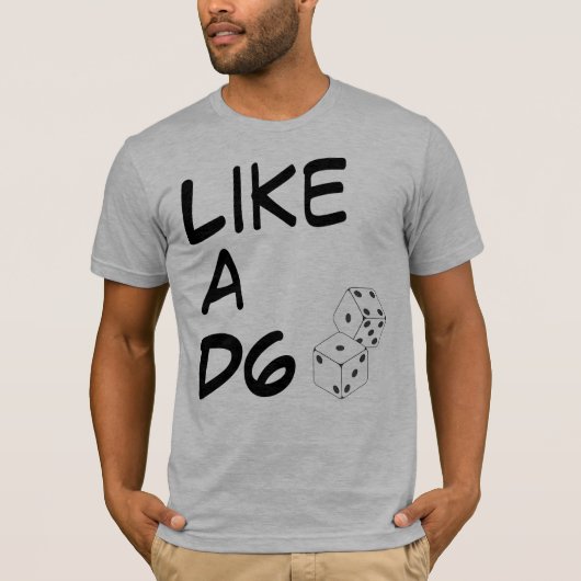 Zoals een D6 T-shirt (Voorkant)