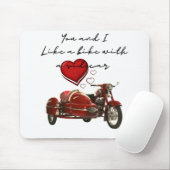 Zoals een fiets met een zijspan muismat (Met muis)