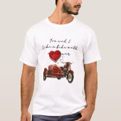 Zoals een fiets met een zijspan t-shirt (Voorkant)