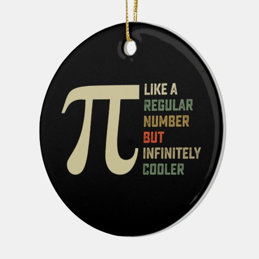 Zoals een gewoon getal, maar oneindig koelere PI-d Keramisch Ornament (Links)