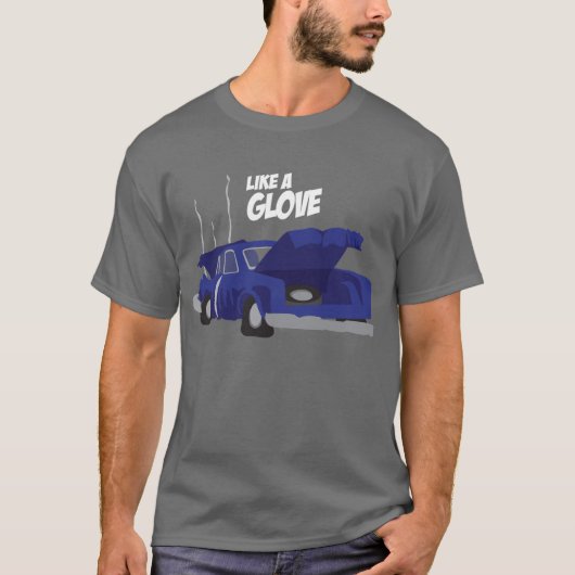Zoals een handschoen t-shirt (Voorkant)