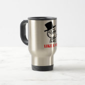 Zoals een meneer - meme reisbeker (Voorkant links)