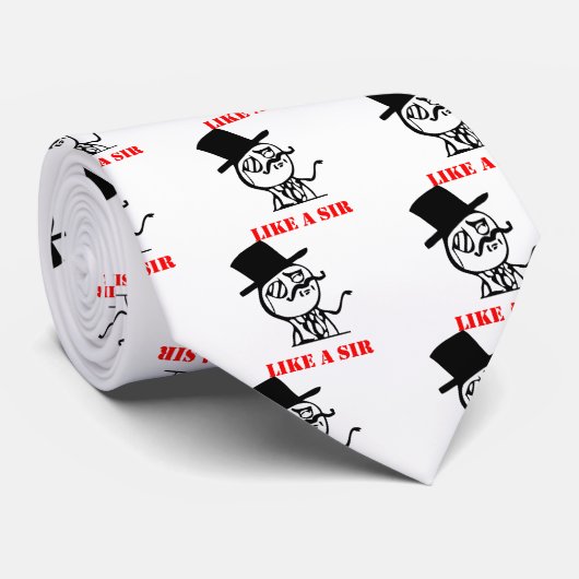 Zoals een meneer - meme stropdas (Opgerold)