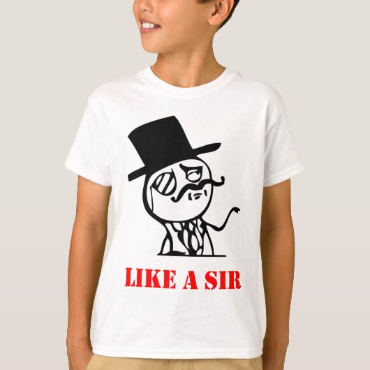 Zoals een meneer - meme t-shirt (Voorkant)
