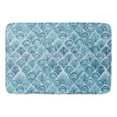 ZOALS EEN MERMAID Nautical Fish Scaling Pattern Badmat (Voorkant)