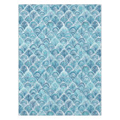 ZOALS EEN MERMAID Nautical Fish Scaling Pattern Tafelkleed (Voorkant)
