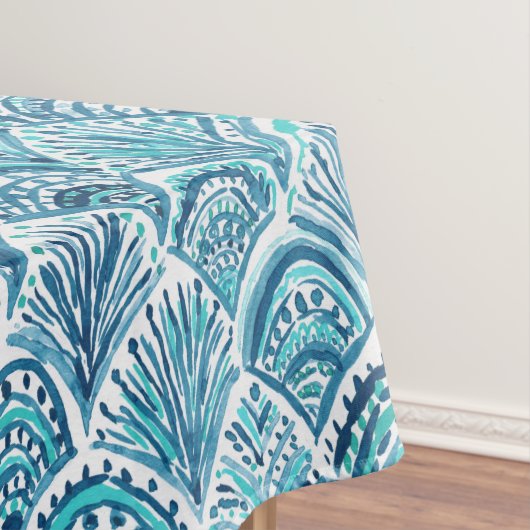 ZOALS EEN MERMAID Nautical Fish Scaling Pattern Tafelkleed (Voorbeeld)