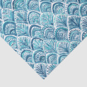 ZOALS EEN MERMAID Nautical Fish Scaling Pattern Tissuepapier (Detail)