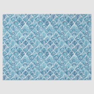 ZOALS EEN MERMAID Nautical Fish Scaling Pattern Tissuepapier