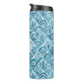 ZOALS EEN MERMAID Waterverf Vissenkalveren | Aange Thermosbeker (Geroteerd rechts)