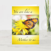 Zoals een moeder voor mij Moederdag gele Daisy Kaart (Voorkant)