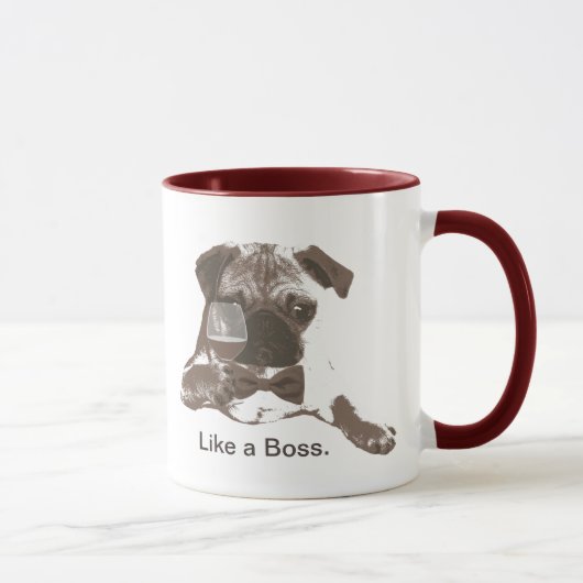 Zoals een Mok voor Boss Pug en Fine Wine Coffee (Rechts)