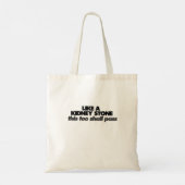 Zoals een niersteen tote bag (Achterkant)