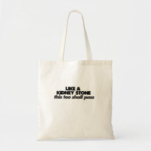 Zoals een niersteen tote bag