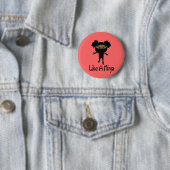 Zoals een Ninja Ronde Button 5,7 Cm (In situ)