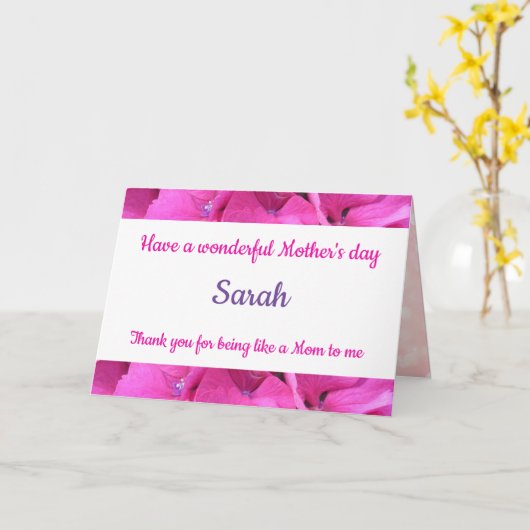 Zoals een ontwerp van moeder voor mij kaart (Gele Bloem)