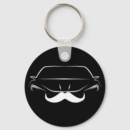 Zoals een Sleutelhanger van Sir 'Stache' (Voorkant)
