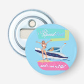 zoals een speedboot button flesopener (Voorkant)