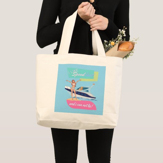 zoals een speedboot grote tote bag (Voorkant (product))