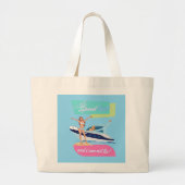 zoals een speedboot grote tote bag (Voorkant)