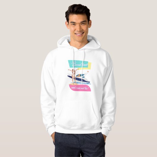 zoals een speedboot hoodie (Voorkant volledig)