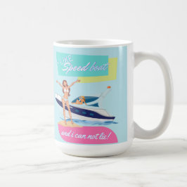 zoals een speedboot koffiemok