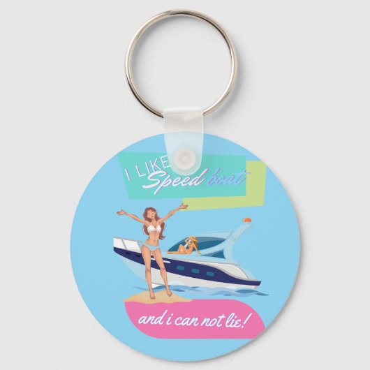 zoals een speedboot sleutelhanger (Achterkant)