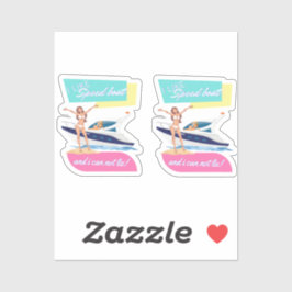 zoals een speedboot sticker