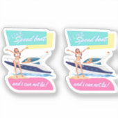 zoals een speedboot sticker (Voorkant)