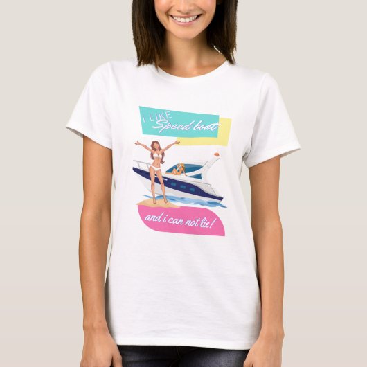zoals een speedboot t-shirt (Voorkant)