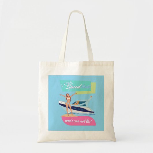 zoals een speedboot tote bag (Voorkant)