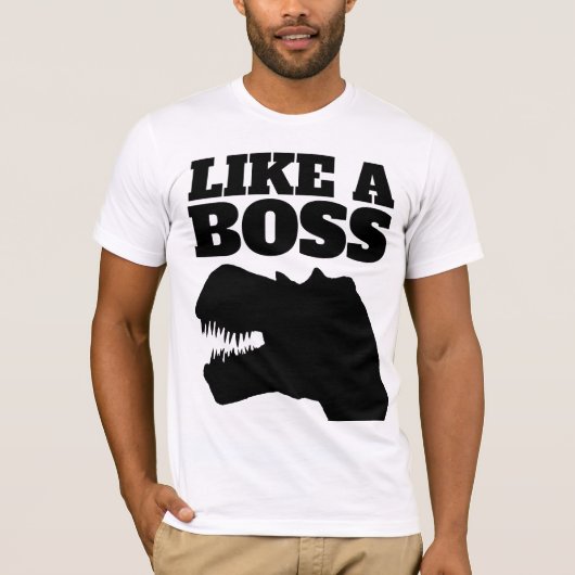 ZOALS EEN T-REX MANNEN T-SHIRS VAN BOSS T-SHIRT (Voorkant)
