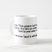 Zoals een uien koffiemok (Voorkant links)