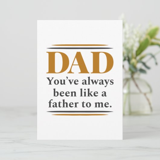 Zoals een vader bedankkaart (Staand voorkant)