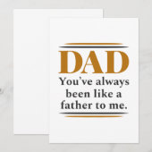 Zoals een vader bedankkaart (Voorkant / Achterkant)