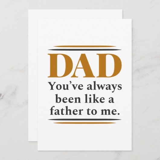 Zoals een vader bedankkaart (Voorkant / Achterkant)